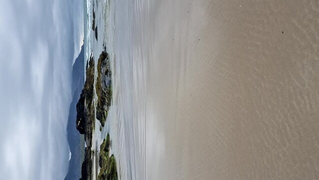Beautiful Tramore beach in Rosbeg, County DOnegal, Ireland