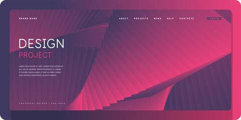 Template for the design and placement of text. Modern stylish graphics with geometric shapes. A page for the Internet.
