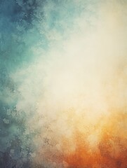 Old painted background with natural pastel colors. Abstract watercolor background with copy space