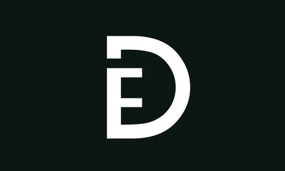 ED INITIAL LETTER LOGO DESIGN