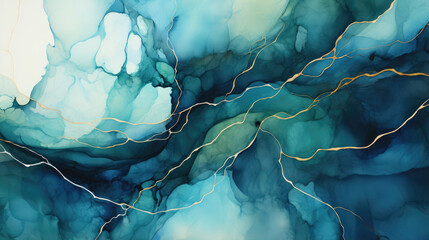 KinTsugi Marble Abstract: The art of embracing imperfections in elegance