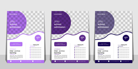 Brochure design, cover modern layout, annual report, poster, flyer in A4