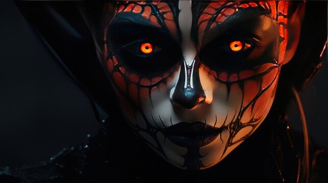 scary halloween mask make up