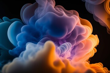 Colorful Smoke Generated By AI