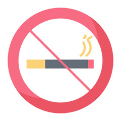 No Smoking Flat Icon