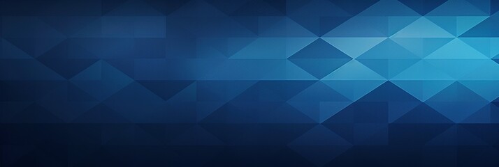 Blue and grey Grainy Shaded Geometry: Abstract background texture in triangular forms, infused with subtle noise, creating a gradient of visual intrigue, web banner - obrazy, fototapety, plakaty