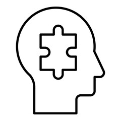 Problem Solving Outline Icon