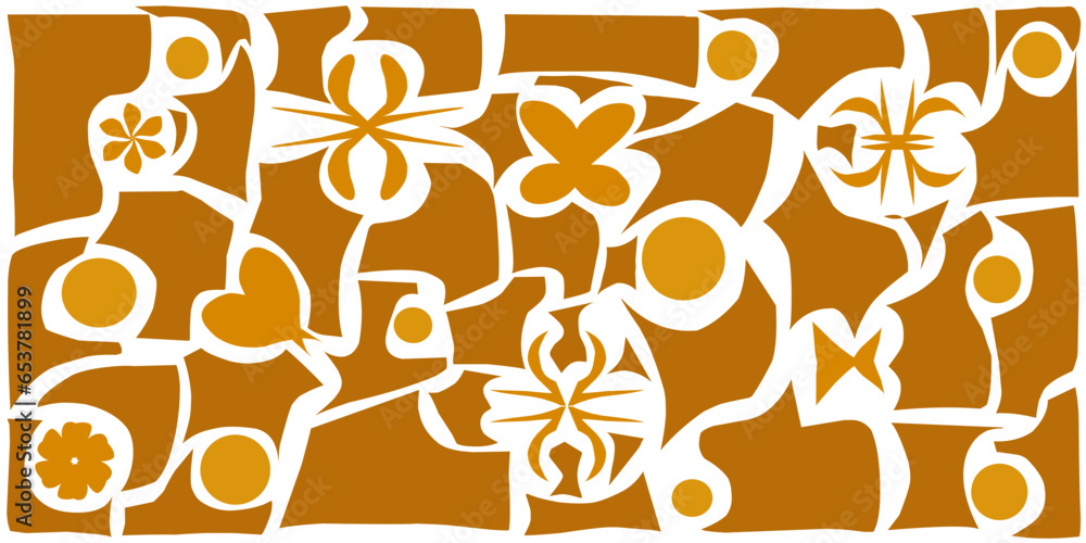 Fototapete newest, modern, beautiful and simple abstract background illustration.  background with beautiful abstract patterns.