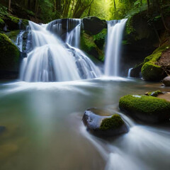 Fototapeta premium waterfall in the forest