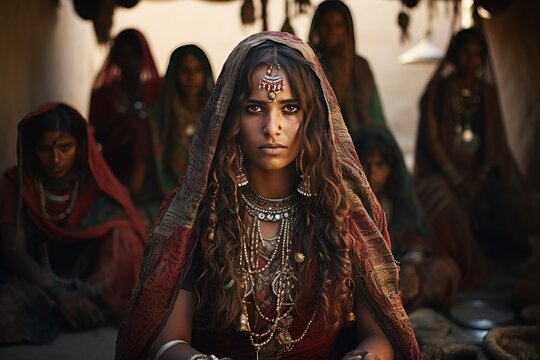 Rabari people of India, a pastoral community, rich cultural traditions nomadic lifestyle,Generated with AI