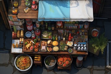 Flavor on Wheels: The Street Food Vendor's Cart