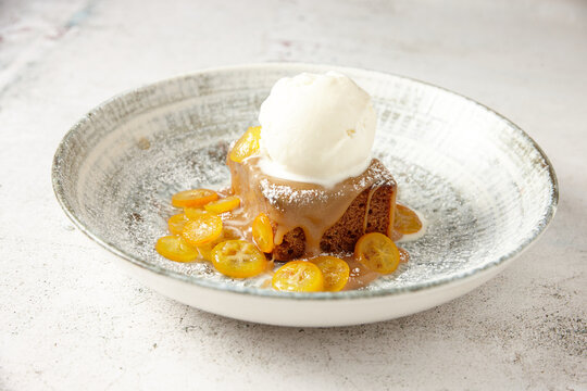 Sweet dessert on table