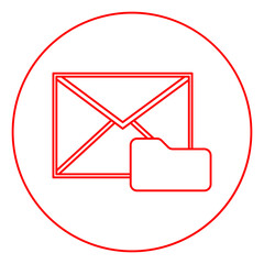 red email icon,  web, message, mail, business, internet, vector, communication, icon, letter, symbol, illustration, website, sign, envelope, contact, send, address, flat, design, isolated, information