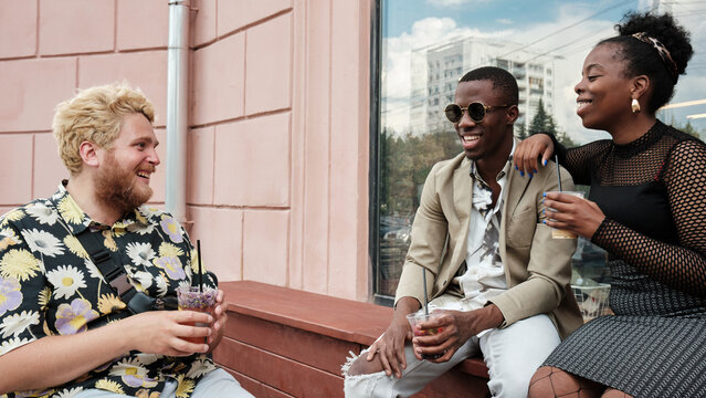 Joyful Friends Hanging Out