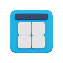 Calculator 3d User Interface 3D Icon