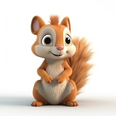 Obraz premium Squirrel cute character