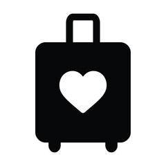 couple luggage icon