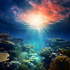 Obraz na płótnie Canvas Undersea Fantasy 