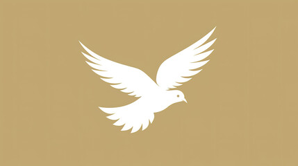 Fototapeta premium Dove of peace icon. Flying bird. Peace concept. Pacifism concept. Free Flying symbol. Vector simple icon for presentation, training, marketing, design, web. Can be used for creative template, logo.