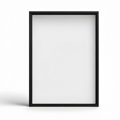 minimalist picture frame white background frame black in front 8k ultra quality 