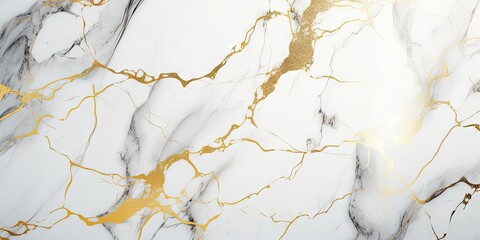 Luxurious textured background. Golden veins of nature. Marble patterns in interior design. Timeless beauty of white