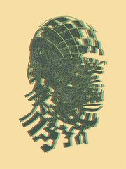 Abstract headspace illustration mental health 