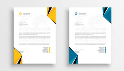 Free vector professional business letterhead template design
