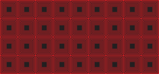Abstract red geometric vector seamless pattern. Diagonal fabric waves seamless texture.