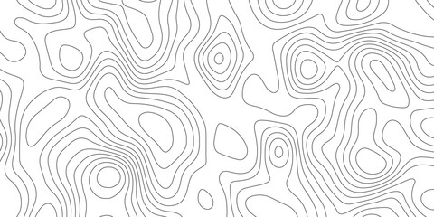 Topographic map background geographic line map with elevation assignments. modern design with white background with topographic wavy style .paper texture Imitation of a geographical map .