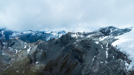 Fototapeta na wymiar Snow covered Mountains of Austria