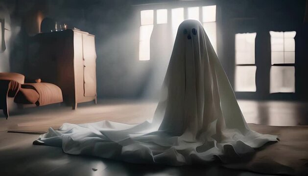 Ghost in room, morning light