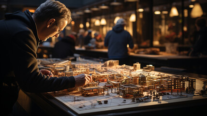 young man in uniform working in the office