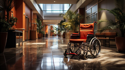 Obraz premium modern wheelchair in office