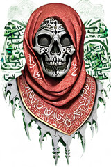 Arabic Style Skull Png Transparent Background
