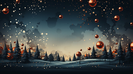 Festive Winter Wonderland, Christmas Background