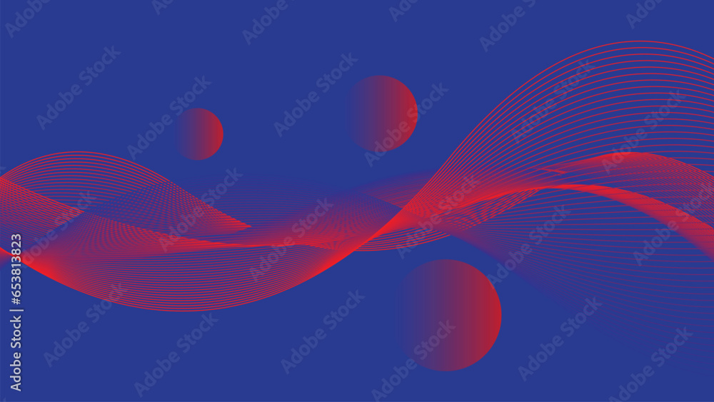 Poster background abstract design with dynamic line style