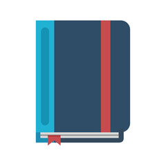 book with bookmark icon vector illustration