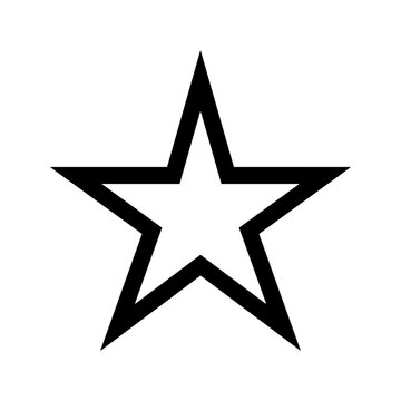 Star icon symbol vector image. Illustration of the review rating feedback design image