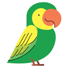 green parakeet design
