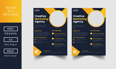 Corporate flyer vactor and business Teamplate