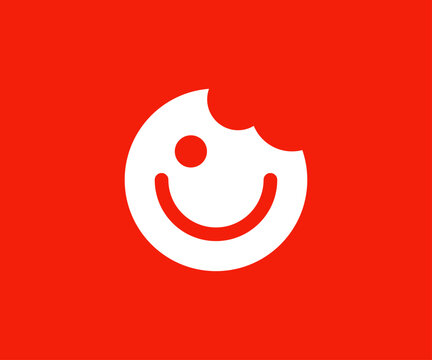 Happy Cookies Logo with smile expression
