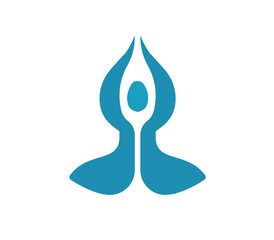 Yoga logo zen meditation symbol png design