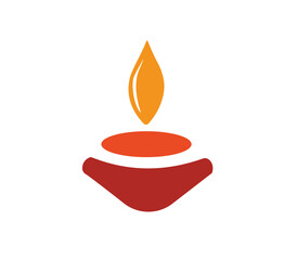 Candle wax yoga logo zen meditation symbol png design