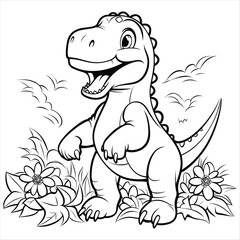 Carton dinosaur coloring book for kids