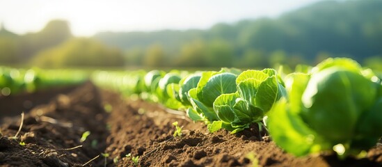 Organic vegetables grown on a sunny farm using eco friendly practices Agriculture and agro business with selective focus