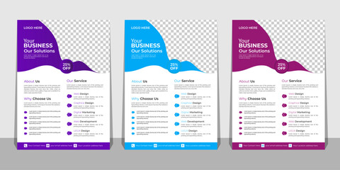 Brochure design, cover modern layout, annual report, poster, flyer in A4