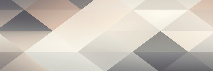 Obraz premium Cream and grey modernity: geometric triangle shapes, gradient, noise, and grain converge. A photographic interplay creates textured visual abstraction in this background design, web banner