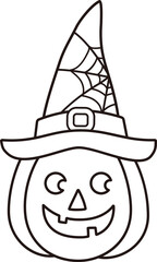 Halloween pumpkin outline