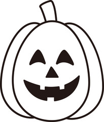 Halloween pumpkin outline