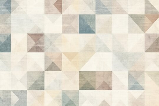 Cream and grey modern abstract background design featuring geometric triangle shapes, subtle gradient, captivating noise, and fine-grain texture—a visual symphony in harmonious abstraction
